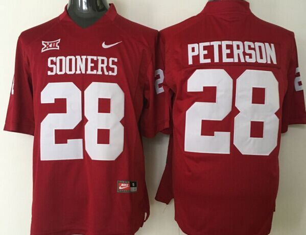 NCAA Youth Oklahoma Sooners Red 28 peterson red jerseys